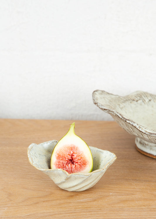 HOME FLUTED SMALL SAGE SIDE DISH I