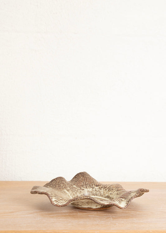 HOME FLUTED SMALL BROWN SIDE DISH II