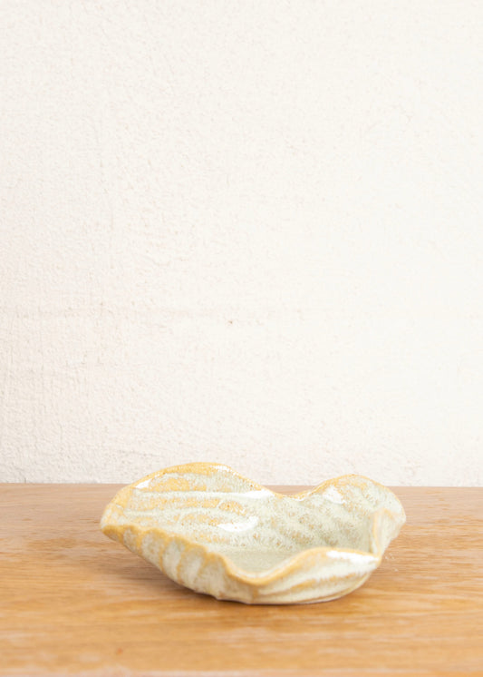 HOME FLUTED SMALL SAGE SIDE DISH II