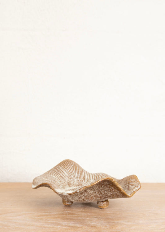HOME FLUTED SMALL MUSHROOM FOOTED DISH