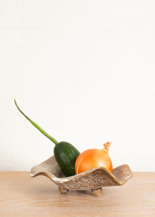 HOME FLUTED SMALL MUSHROOM FOOTED DISH