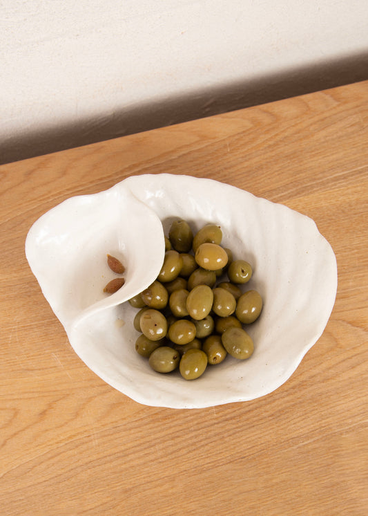 HOME FLUTED TWO PART OLIVE DISH
