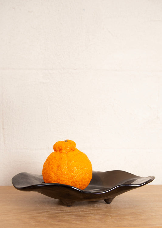 HOME KURO FOOTED BOWL MEDIUM