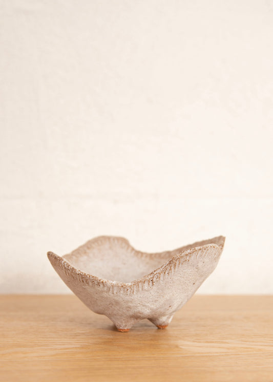 HOME SUNA FLUTED SMALL FOOTED BOWL