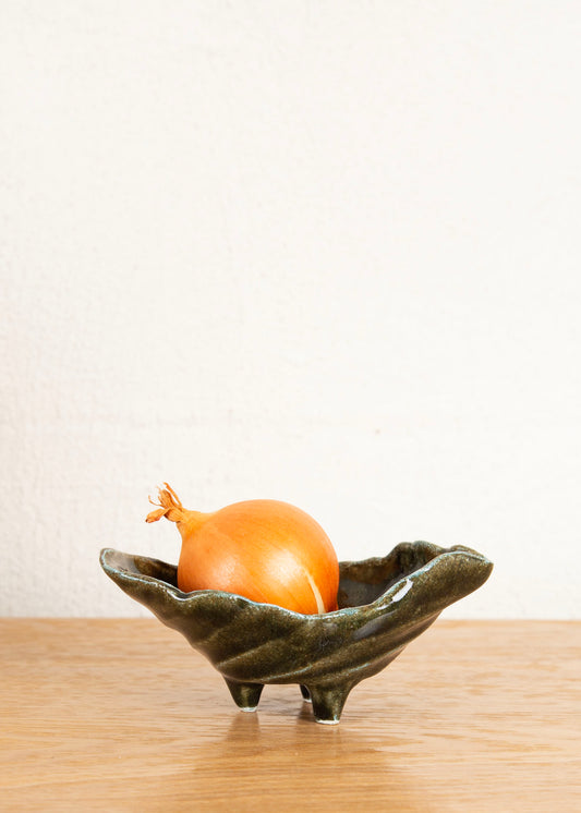 HOME WAKAME FLUTED SMALL FOOTED BOWL I