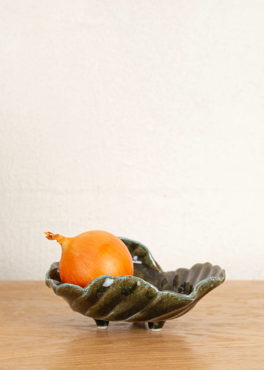HOME WAKAME FLUTED SMALL FOOTED BOWL II