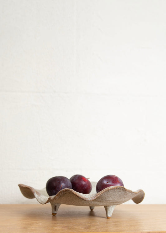 MUSHROOM ROUND FOOTED DISH