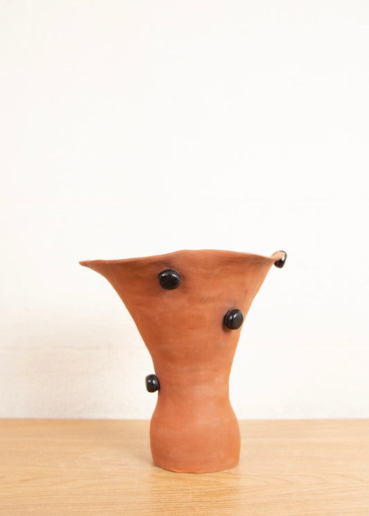 SPOTTY TERRACOTTA VASE MIDI