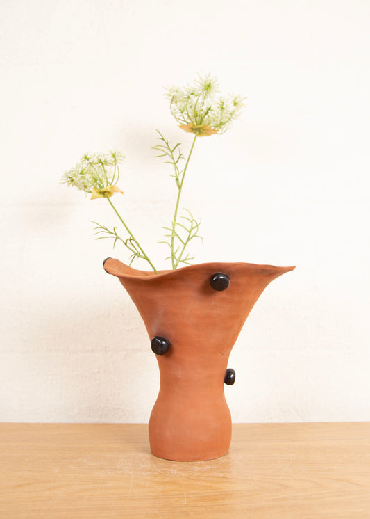SPOTTY TERRACOTTA VASE MIDI