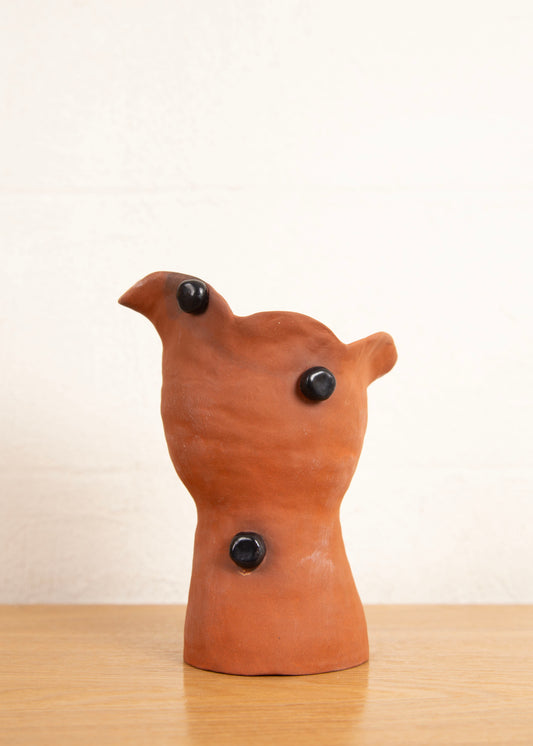 SPOTTY TERRACOTTA VASE SMALL