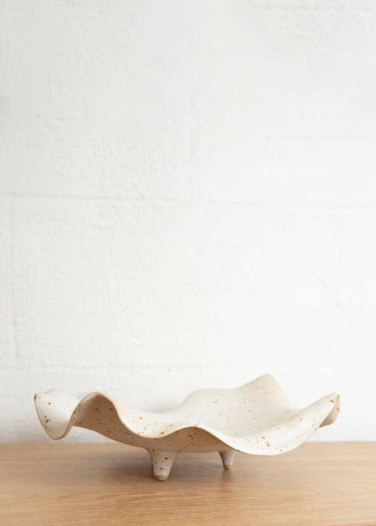 HOME YAYOI ROUND FOOTED DISH