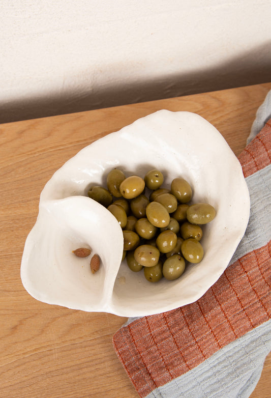 HOME FLUTED TWO PART OLIVE DISH