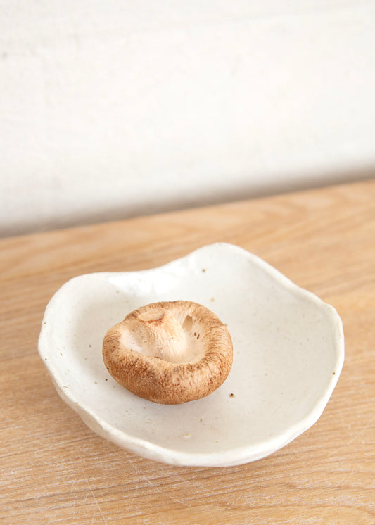 HOME WHITE FOOTED BOWL ~ EXTRA SMALL